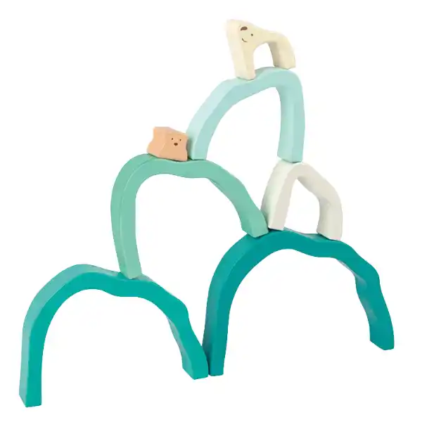 Деревянная пирамидка «Полярный мишка»