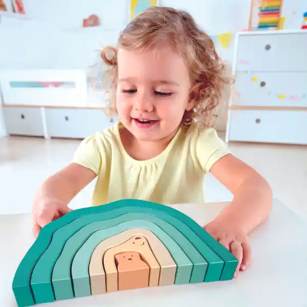 Деревянная пирамидка «Полярный мишка»