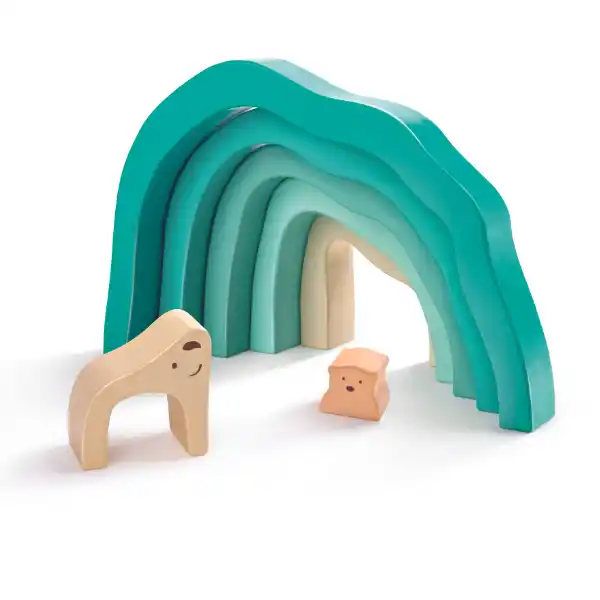 Деревянная пирамидка «Полярный мишка»