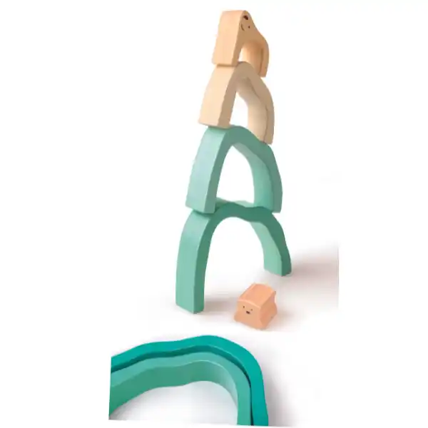 Деревянная пирамидка «Полярный мишка»