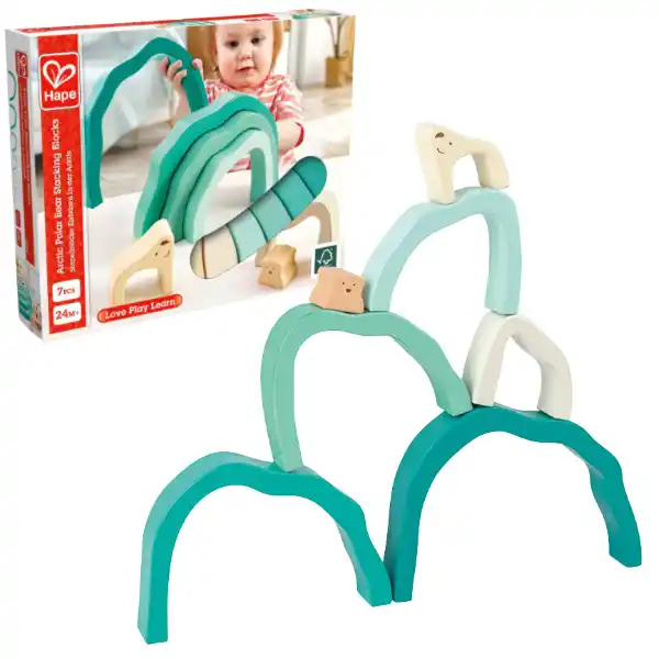 Деревянная пирамидка «Полярный мишка»