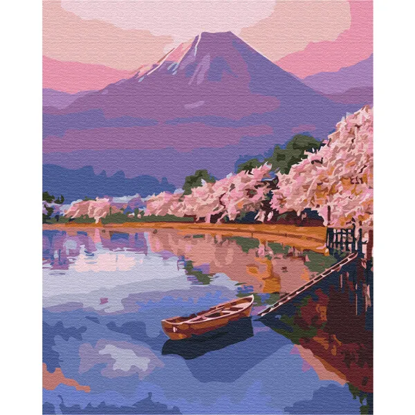 Pictură pe numere 40×50 cm (fără cutie)  –  Linia de coastă de dimineață