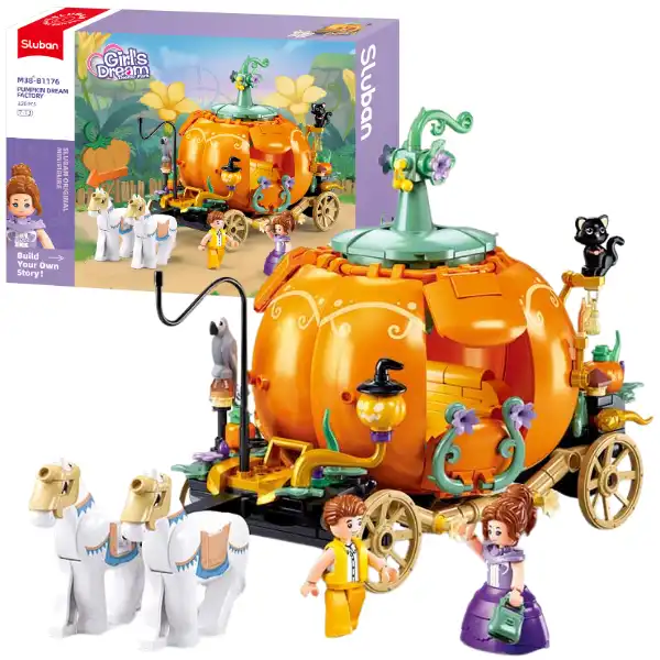 Set de construcție ”Caretă din bostan”, 320 elem.