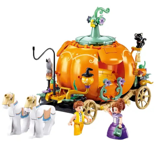 Set de construcție ”Caretă din bostan”, 320 elem.