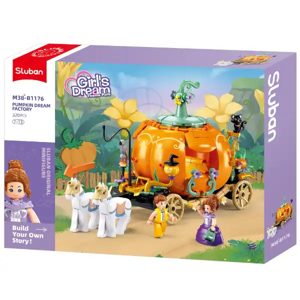 Set de construcție ”Caretă din bostan”, 320 elem.