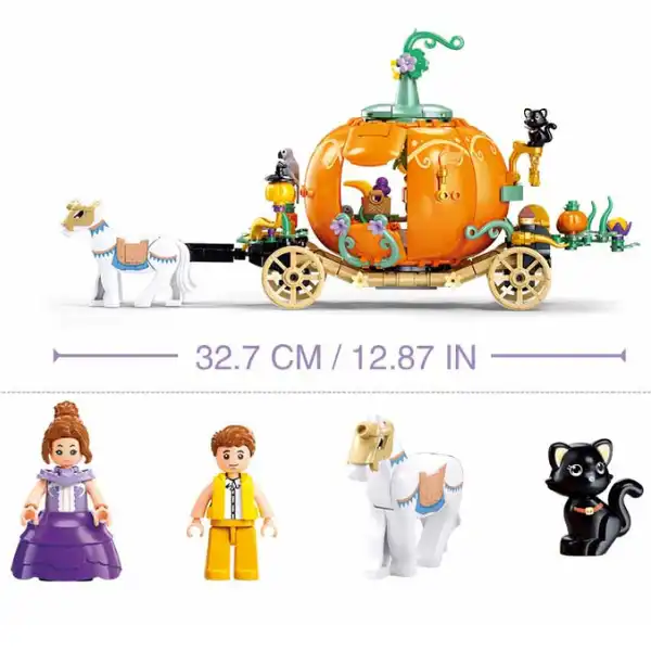 Set de construcție ”Caretă din bostan”, 320 elem.