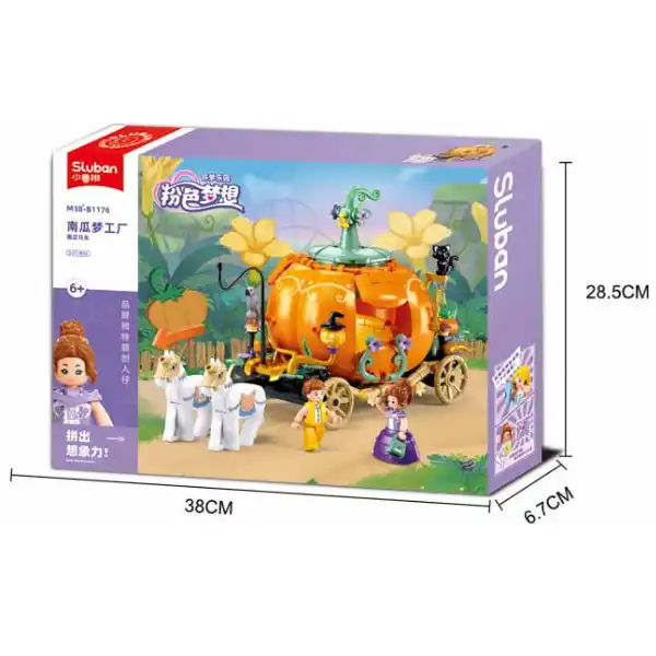 Set de construcție ”Caretă din bostan”, 320 elem.