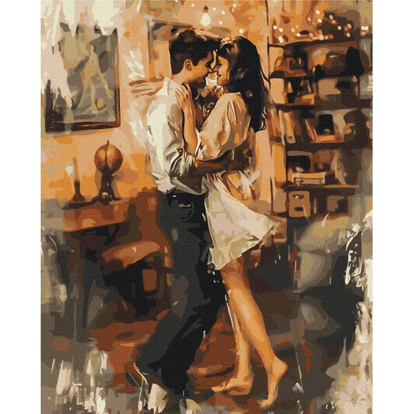 Pictură pe numere 40×50 cm (fără cutie)  –  În brațele dragostei