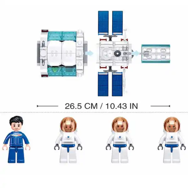 Конструктор “Космический базовый модуль”, 502 элем.