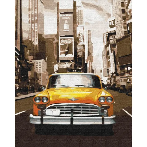 Pictură pe numere 40×50 cm (fără cutie)  –  Taxi în New York