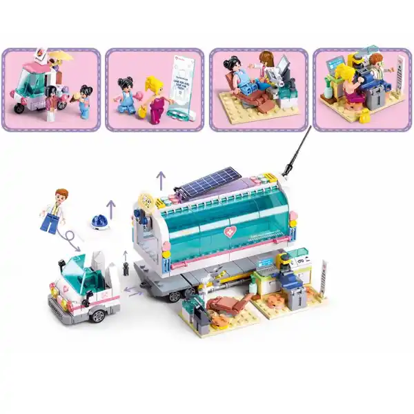 Конструктор “Мобильная клиника на колёсах”, 477 эл.