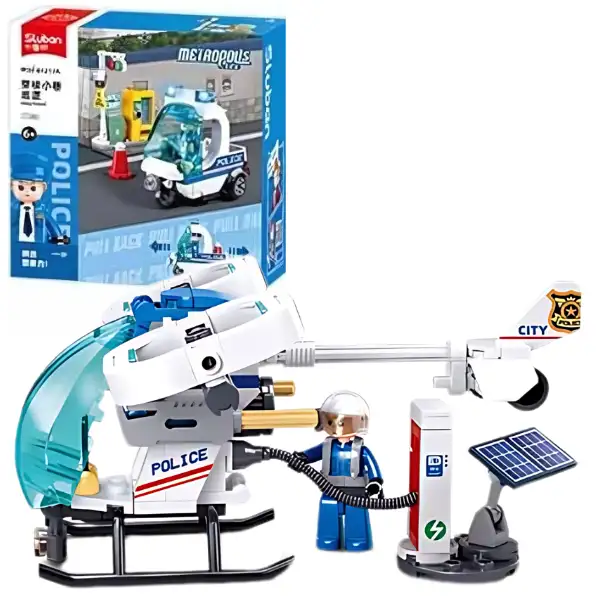 Set de construcție ”Poliția de patrulare”, 4 modele, de la 97 pînă la 135 elem.