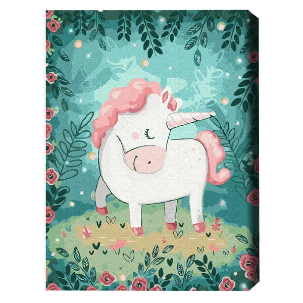 Pictură pe numere 30*40 сm (fără cutie) – Unicorn