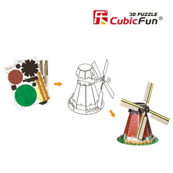 3D PUZZLE Holland Windmill