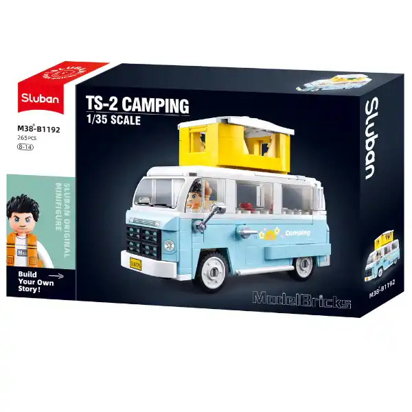 Set de construcție „Bus camping”, scara 1:35, 265 elem.