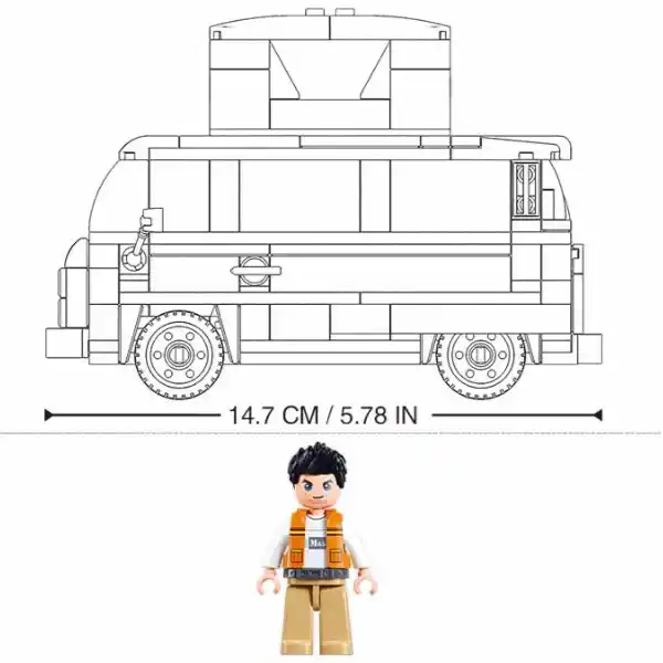 Set de construcție „Bus camping”, scara 1:35, 265 elem.