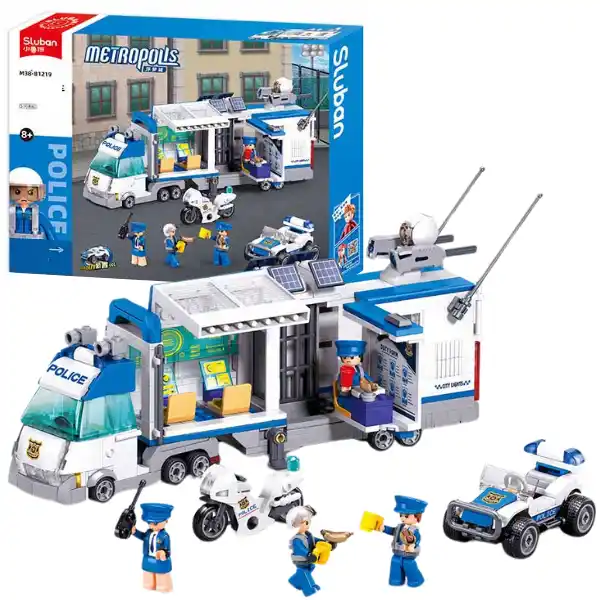 Set de construcție ”Sectorul de poliție mobil”, 510 elem.