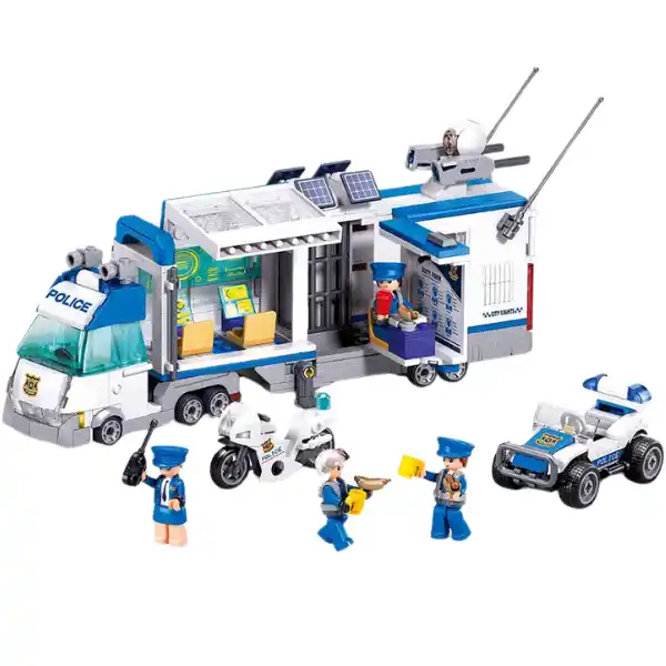 Set de construcție ”Sectorul de poliție mobil”, 510 elem.
