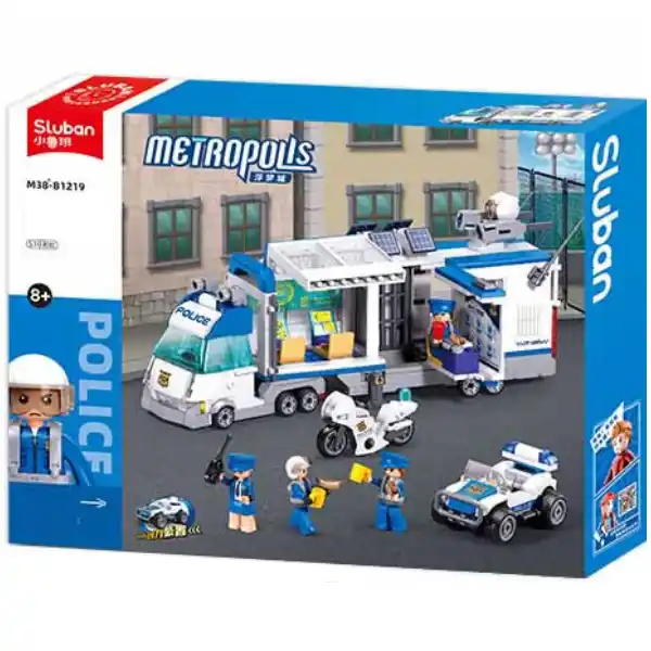 Set de construcție ”Sectorul de poliție mobil”, 510 elem.