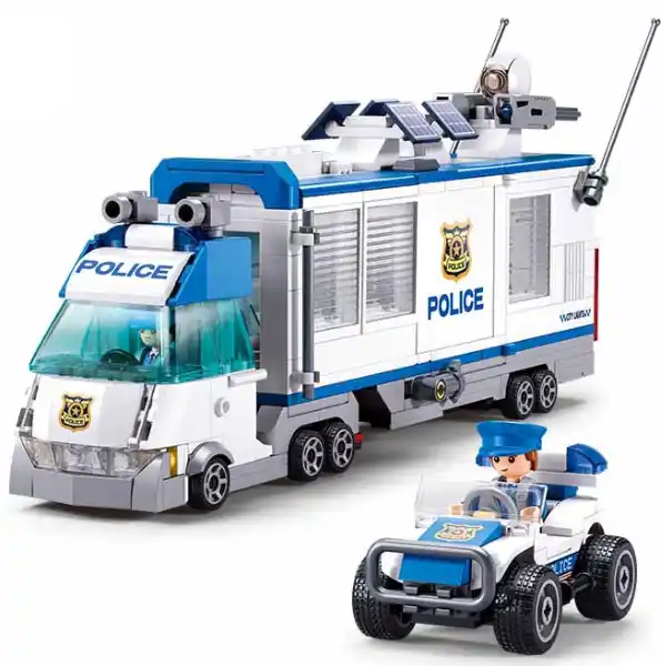 Set de construcție ”Sectorul de poliție mobil”, 510 elem.