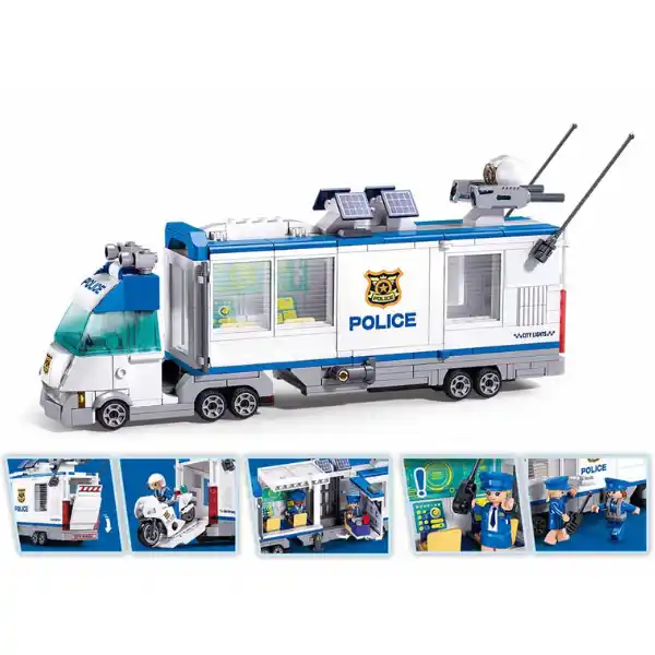 Set de construcție ”Sectorul de poliție mobil”, 510 elem.
