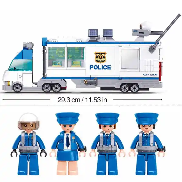 Set de construcție ”Sectorul de poliție mobil”, 510 elem.