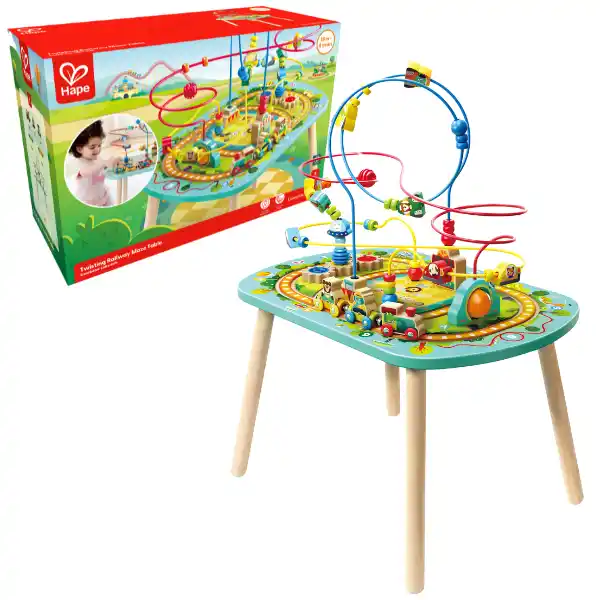 Развивающий столик «Железная дорога с лабиринтом», со звуковыми эффектами