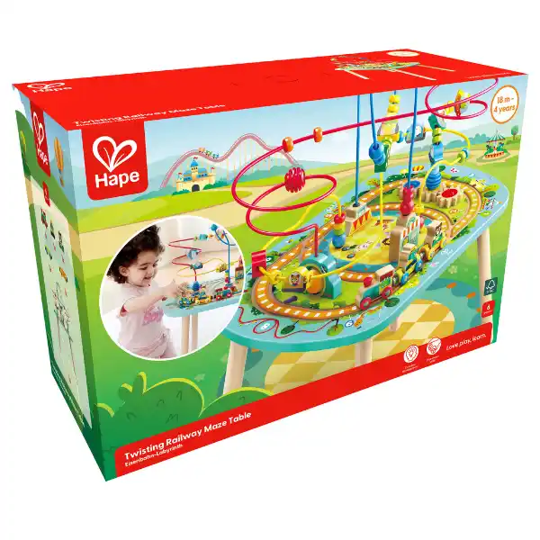 Развивающий столик «Железная дорога с лабиринтом», со звуковыми эффектами