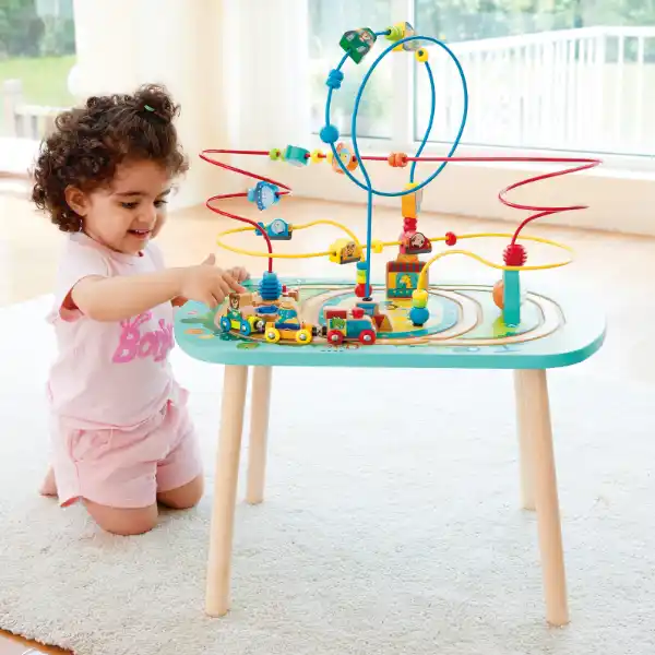 Развивающий столик «Железная дорога с лабиринтом», со звуковыми эффектами