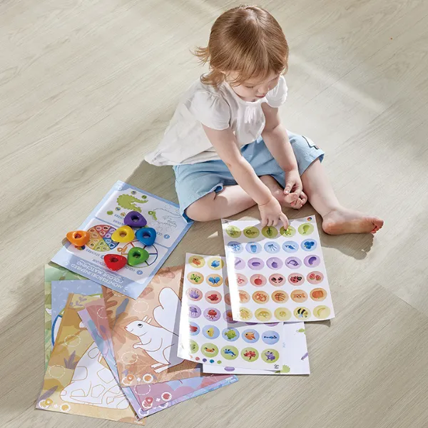 Set de colorat „Copilaș pictor”, 6 culori