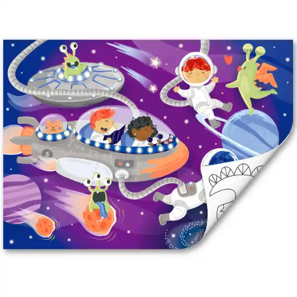 Puzzle 2 în 1 „Prieteni cosmici”