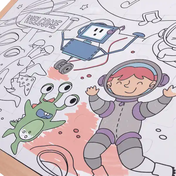 Puzzle 2 în 1 „Prieteni cosmici”