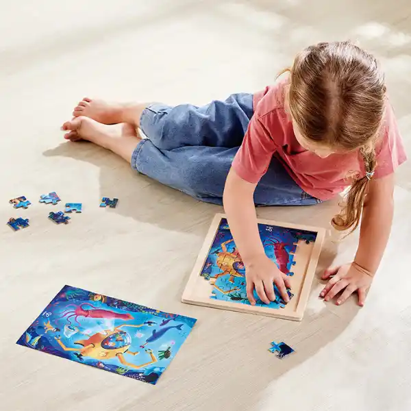 Puzzle 2 în 1 „Călătorie subacvatică”