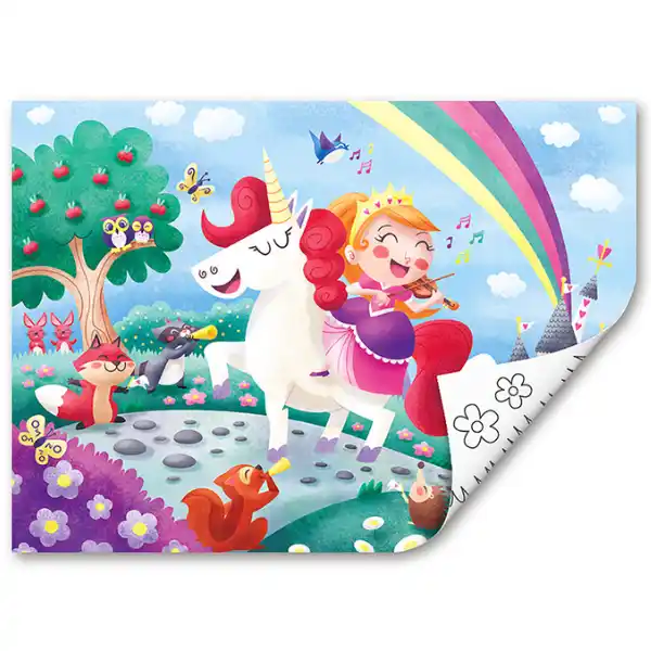 Пазл 2 в 1 «Единорог и друзья»