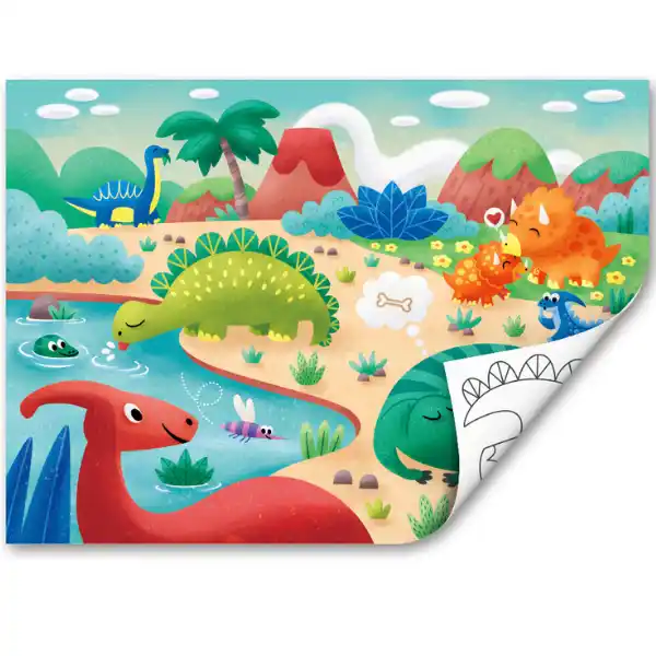 Пазл 2 в 1 «Динозавры»