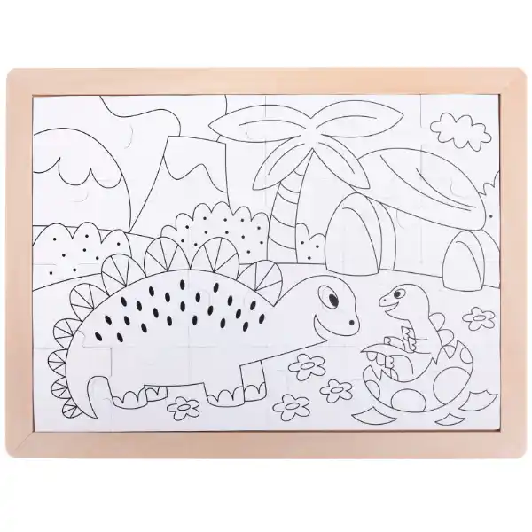 Пазл 2 в 1 «Динозавры»