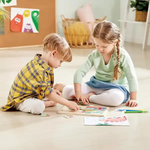 Пазл 2 в 1 «Динозавры»