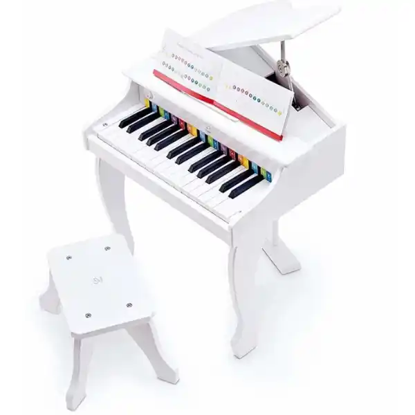 Музыкальный инструмент «Белое фортепиано со стульчиком»