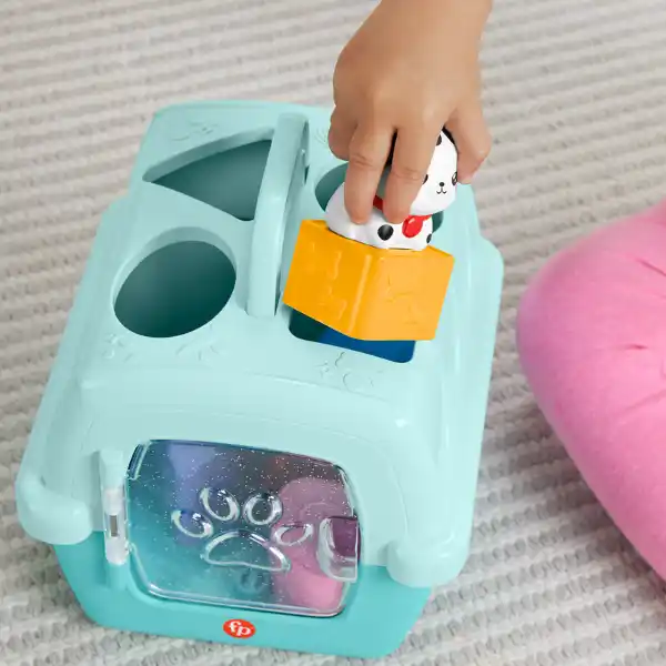 Fisher-Price Игрушка для сортировки форм, «Переноска для животных»