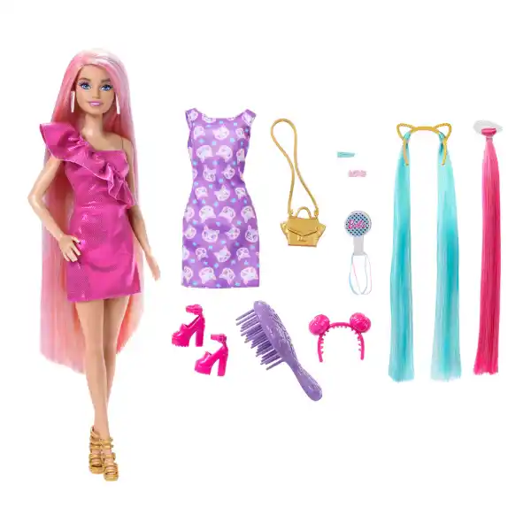 Set de joacă Barbie „Coafuri uimitoare”