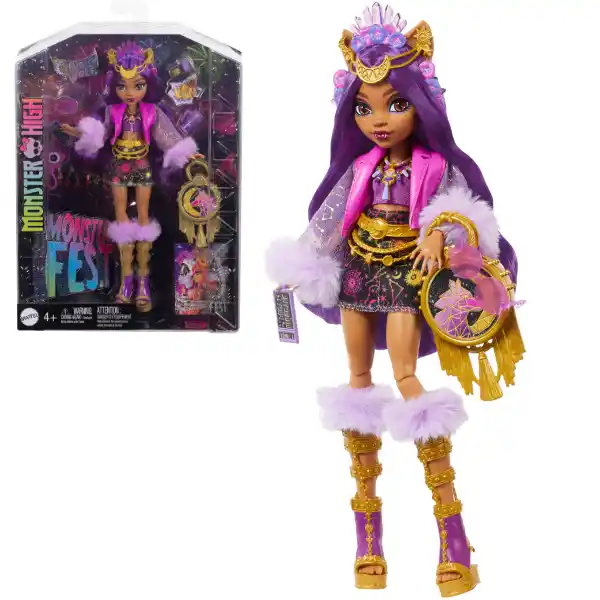 Set de joc Monster High „Clawdeen Wolf și Monster Fest”, cu accesorii