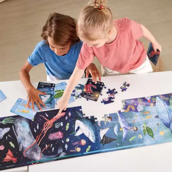 Puzzle 1,5 m „Viața în ocean”, 200 elem.