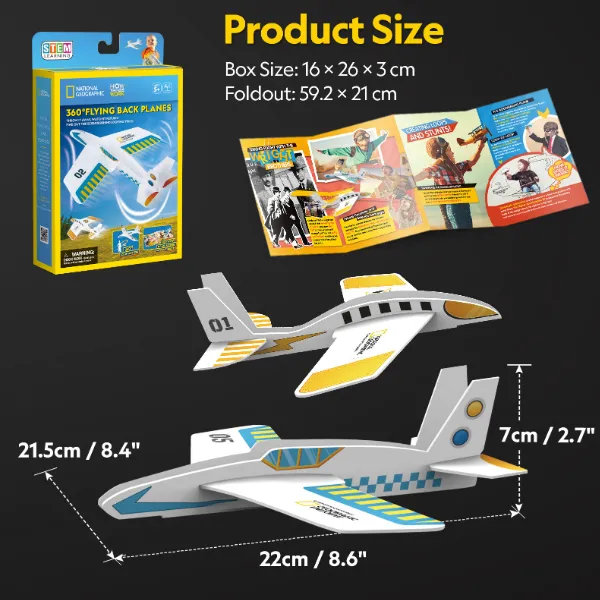 3D puzzle „Avioane care zboară la 360°”