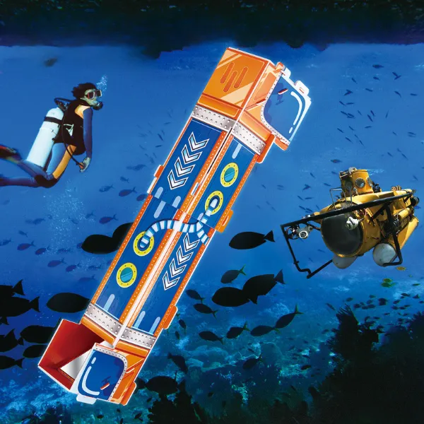 3D puzzle „Periscop”, 10 elemente