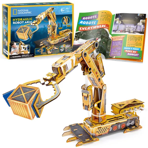 3D puzzle „Braț robotic hidraulic”, 185 elemente