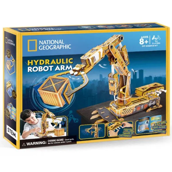 3D puzzle „Braț robotic hidraulic”, 185 elemente