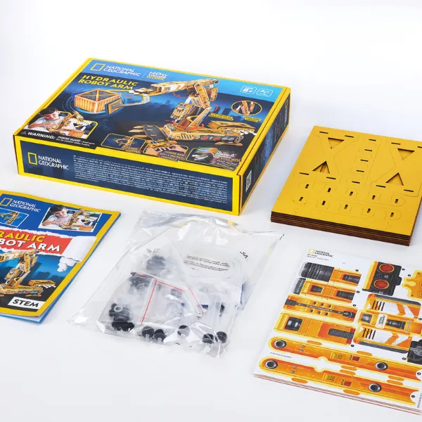 3D puzzle „Braț robotic hidraulic”, 185 elemente