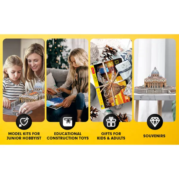 3D puzzle “Catedrala Sfântul Petru”, 101 elemente