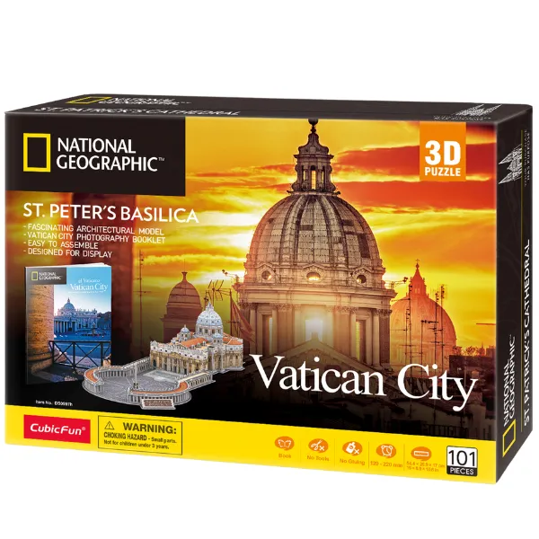 3D puzzle “Catedrala Sfântul Petru”, 101 elemente