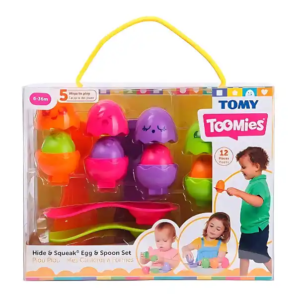 Развивающая игрушка Tomy — Яркие яйца с ложками